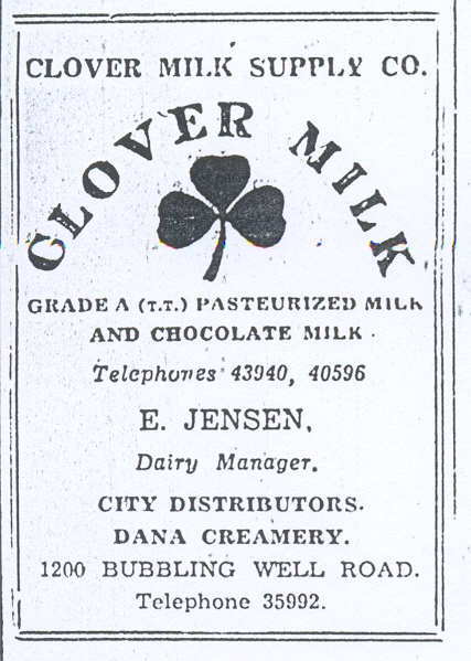 Clover milk ad - 1941