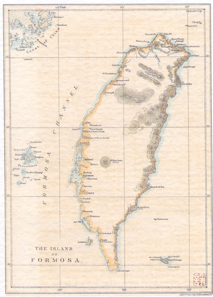 Formosa 1856 map