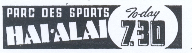 Hai Alai ad 1941