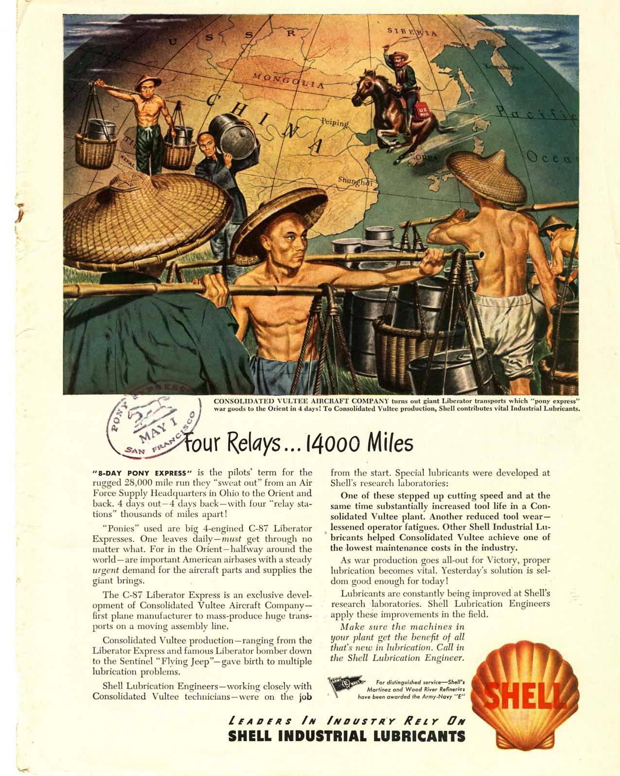 Shell Oil Ad 1945