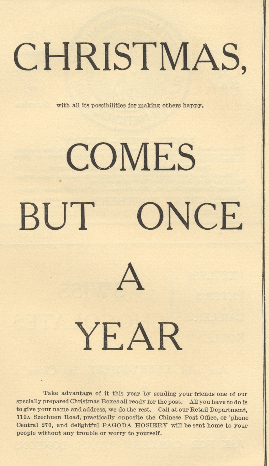 Christmas comes but once a year - 1924