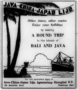 Java China Japan Line ad 1940