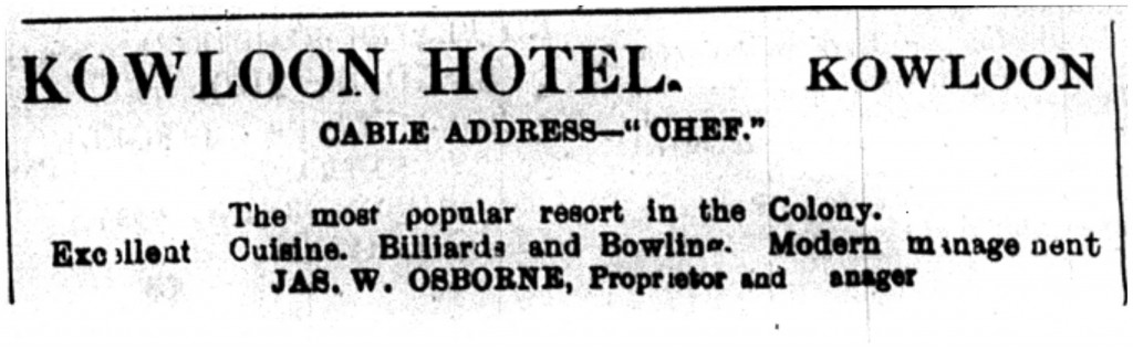 Kowloon Hotel 1907