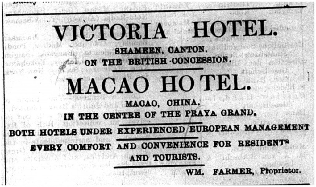 Victoria Hotel Macao 1907