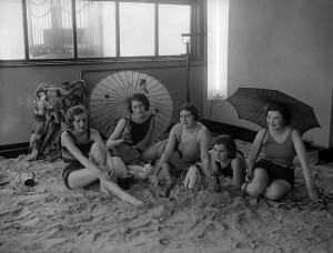 1930- Tea at the Tolland Royal Hotel’s Solarium And Indoor Beach, Bournemouth